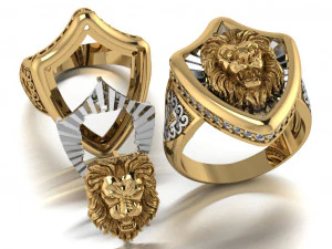 lion ring 3D Model