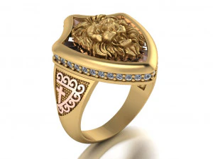 lion ring 3D Model