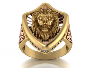 lion ring 3D Model