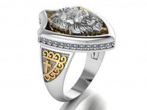 lion ring 3D Model
