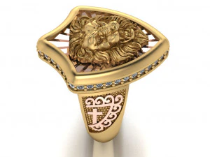 lion ring 3D Model