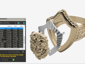 lion ring 3D Model