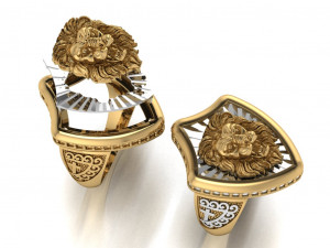 lion ring 3D Model