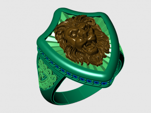 lion ring 3D Model