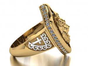 lion ring 3D Model