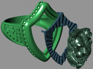lion ring 3D Model