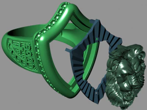 lion ring 3D Model