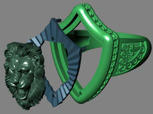 lion ring 3D Model