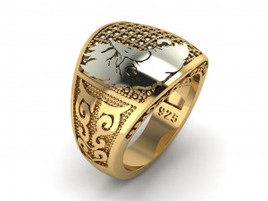 eagle ring Modelo 3D