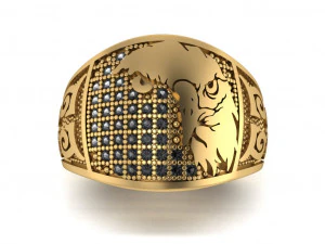 anello dell'aquila Modello 3D