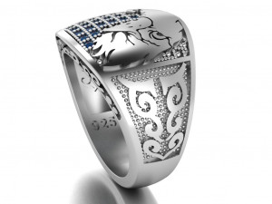 eagle ring Modelo 3D