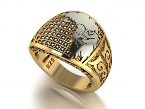 eagle ring Modelo 3D