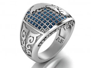 anello dell'aquila Modello 3D