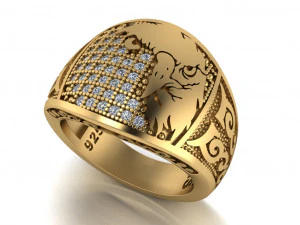 anello dell'aquila Modello 3D