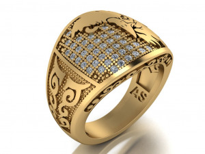 eagle ring Modelo 3D
