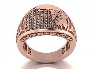 anello dell'aquila Modello 3D