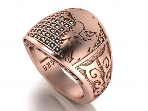 eagle ring Modelo 3D