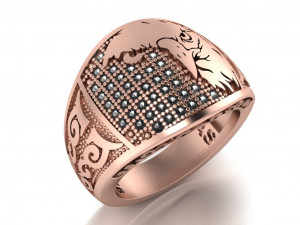 eagle ring Modelo 3D