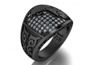 anello dell'aquila Modello 3D