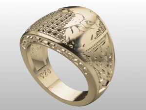 anello dell'aquila Modello 3D