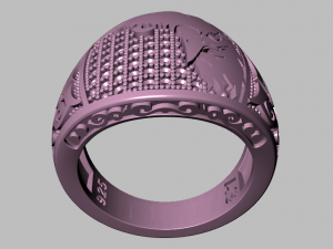 eagle ring Modelo 3D