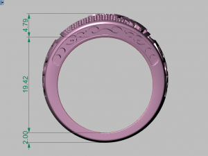 eagle ring Modelo 3D