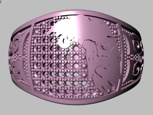 anello dell'aquila Modello 3D