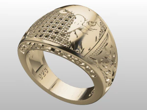anello dell'aquila Modello 3D
