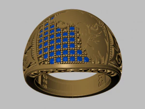 anello dell'aquila Modello 3D