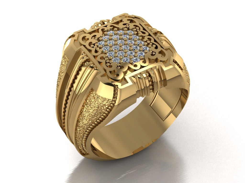 signet ring 3D Model .c4d .max .obj .3ds .fbx .stl .blend 