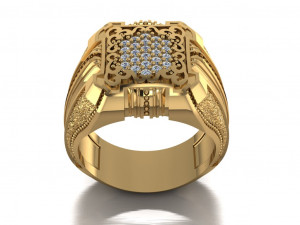 signet ring Modello 3D