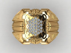 signet ring Modello 3D