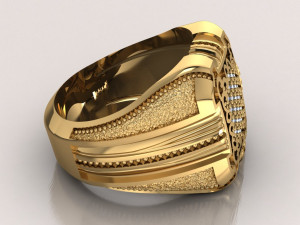 signet ring Modello 3D