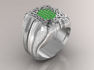 signet ring Modello 3D