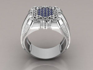 signet ring Modello 3D