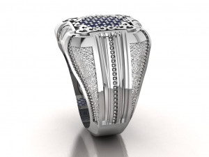signet ring Modello 3D