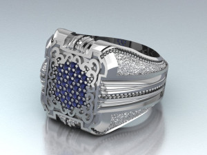 signet ring Modello 3D