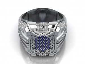 signet ring Modello 3D