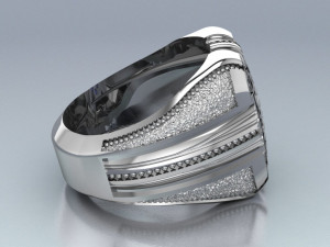signet ring Modello 3D