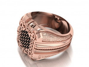 signet ring Modello 3D