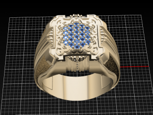 signet ring Modello 3D