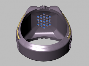 signet ring Modello 3D