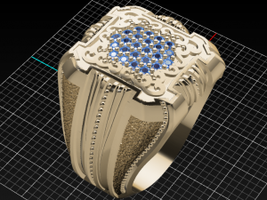 signet ring Modello 3D