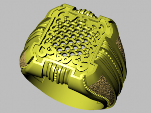 signet ring Modello 3D
