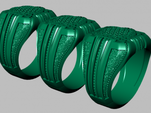 signet ring Modello 3D