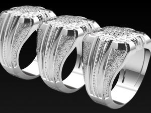 signet ring Modello 3D
