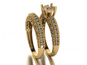 solitaire set ring 3D Model
