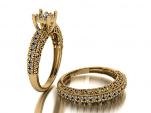 solitaire set ring 3D Model