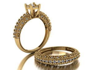 solitaire set ring 3D Model