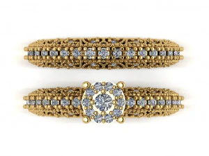 solitaire set ring 3D Model